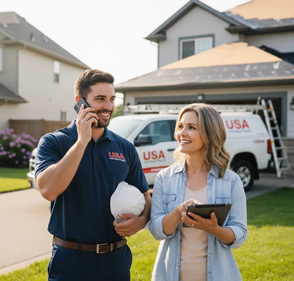 USA Roof Repair Experts customer support in Tarrs